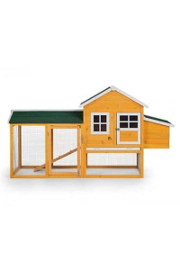 Prevue Pet Products Chicken Coop with Nest Box, 89 LB, Natural Wood