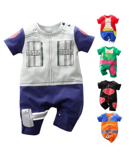 RELABTABY Newborn Baby Boys girls Onesie cosplay Anime Baby clothes One Piece Lovely Short Sleeve cartoon Romper Outfits