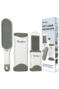 Cat Hair Remover -Pet Hair Removers with Standard and Travel Size Cat Hair-Dog HIAR- Lint Remover Brush - Remove Cat and Dog Hair, Lint from Carpet, Car Seat, Couch, Clothing, Bedding, Gray