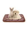 furrybaby Dog Bed Mat Soft Crate Mat with Anti-Slip Bottom Machine Washable Pet Mattress for Dog Sleeping (S 24x18'', Red Mat)