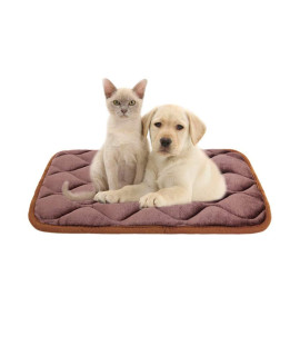 furrybaby Dog Bed Mat Soft Crate Mat with Anti-Slip Bottom Machine Washable Pet Mattress for Dog Sleeping (S 24x18'', Red Mat)
