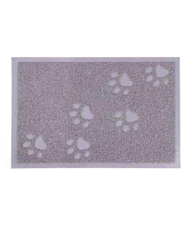 Darkyazi Cat Litter Box Mat for Floor Litter Trapping Mat Non-Slip Backing, Scatter Control, Easy Clean, Water Resistant, Soft on Paws (15.75 x 11.75,Gray Sand)