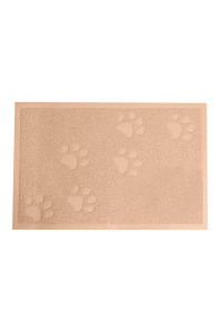 Darkyazi Cat Litter Box Mat for Floor Litter Trapping Mat Non-Slip Backing, Scatter Control, Easy Clean, Water Resistant, Soft on Paws (15.75 x 11.75,Beige)