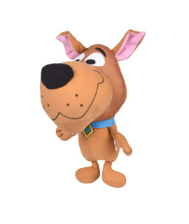 Scooby-Doo Scrappy Big Head Plush Toy for Dogs 12-Inch Soft Stuffed Animal Dog Toy Officially Licensed Warner Bros Dog Chew Toy Squeaky Dog Toy, Large Size