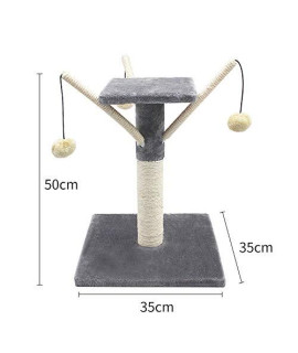 ZHANgYN cat Tree cat Tower with Scratching Posts Fully Wrapped Scratching Sisal Posts and Replaceable Dangling Balls Small cat climbing Shelf cat claw Board