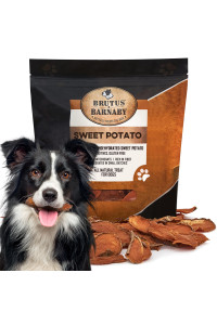 Sweet Potato Slices - Dog Treats - Single Ingredient Grain Free for Dogs, Best High Anti-Oxidant Healthy 100% Natural Thick Cut Dried Sweet Potato Dog Treats With No Added Preservatives (8oz)