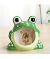 Ceramic Hamster Hideout Small Animal House Critter Bath, Ideal for Dwarf Hamsters and Gerbils, Pet Hideout Hut Cave
