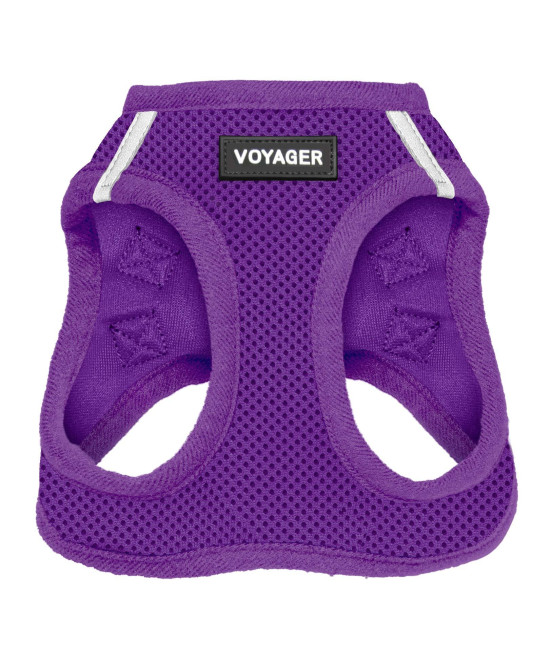 Voyager Step-in Air Dog Harness - All Weather Mesh Step in Vest Harness for Small and Medium Dogs and Cats by Best Pet Supplies - Harness (Purple), XXXS (Chest: 9.5-10.5 * Fit Cats)