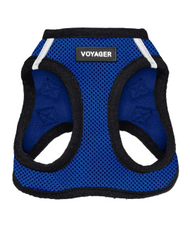 Voyager Step-in Air Dog Harness - All Weather Mesh Step in Vest Harness for Small and Medium Dogs and Cats by Best Pet Supplies - Harness (Royal Blue/Black Trim), XXXS (Chest: 9.5-10.5 * Fit Cats)