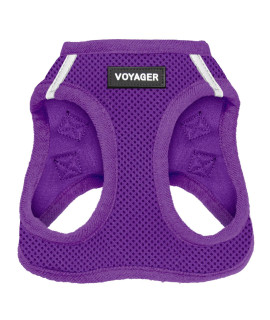 Voyager Step-in Air Dog Harness - All Weather Mesh Step in Vest Harness for Small and Medium Dogs and Cats by Best Pet Supplies - Harness (Purple), XXS (Chest: 10.5-13 * Fit Cats)