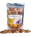 Vet Recommended Premium Whole Chicken Hearts for Dogs and Cats (Giant 5oz Bag) Freeze Dried Natural Dog Treats - Perfect Organ Meat for Pets Human Grade - Natural Source of Taurine - USA Made