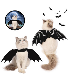 Spooktacular Creations Pet Cat Bat Wings Costume Accessory for Halloween Cosplay Party, Pet Decoration, Pet Carnival, Outdoor Party