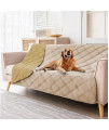 SUNNYTEX Waterproof & Reversible Dog Bed Cover Pet Blanket Sofa, Couch Cover Mattress Protector Furniture Protector for Dog, Pet, Cat(52*82,Beige/Sand