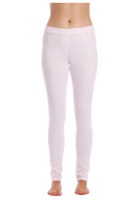 Just Love Solid Wash Jeggings for Women 6875-PNK-XXXL Pink