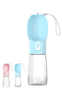 Liphier Portable Dog Travel Water Bottle - Carriable Puppy Water Dispenser for TravelingWalkingOutdoor Activities - Blue