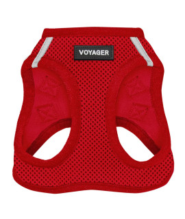 Voyager Step-in Air Dog Harness - All Weather Mesh Step in Vest Harness for Small and Medium Dogs and Cats by Best Pet Supplies - Harness (Red), XL (Chest: 20.5-23)