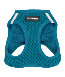 Voyager Step-in Air Dog Harness - All Weather Mesh Step in Vest Harness for Small and Medium Dogs and Cats by Best Pet Supplies - Harness (Turquoise), M (Chest: 16-18)