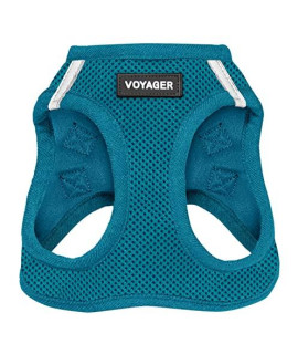 Voyager Step-in Air Dog Harness - All Weather Mesh Step in Vest Harness for Small and Medium Dogs and Cats by Best Pet Supplies - Harness (Turquoise), XS (Chest: 13-14.5)