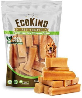 EcoKind Pet Treats Premium Gold Himalayan Yak Chews - All Natural Yak Cheese Dog Chews for Small to Large Dogs Keeps Dogs Busy & Enjoying, Indoors & Outdoor Use Medium (Pack of 3)