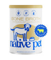 Native Pet Bone Broth, Food Gravy Topper for Picky Eaters Dry Food Beef Flavored Protein Powder for Dogs, Cats 4.75oz