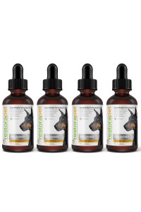 RestoraPet 4-Pack Dog & Cat Unflavored Liquid Multivitamin Dog Arthritis Pain Relief Hip&Joint Vitamins for Dogs Anti Inflammatory Supplement for Dogs & Cats Organic & Non-GMO, Vet Approved