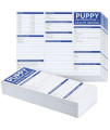 Okuna Outpost 60 Pack Puppy Vaccination Record Cards, Canine Health Record Books for Dogs (Tri-Fold Design, 8.5x11 Inch)