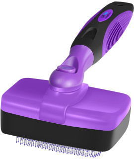 GM Pet Supplies Self Cleaning Slicker Brush This is The Best Dog and Cat Brush for Shedding and Grooming Our Pet Brushes Are Suitable for All Hair Lengths