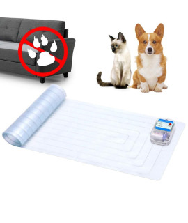 Unicam Indoor Pet Scat Shock Mat, 60x12 Pet Training Mat for Dogs and Cats, Electronic Training Mat Keep Pets Off Furniture, Safe Dog Repellent Mat with 3 Training Modes, Sofa Couch Protector