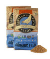 Scratch and Peck Free Organic Mash Chicken Feed for Chickens and Ducks - Certified Organic, Non-GMO Project Verified, Feeds Naturally (50-lbs.)