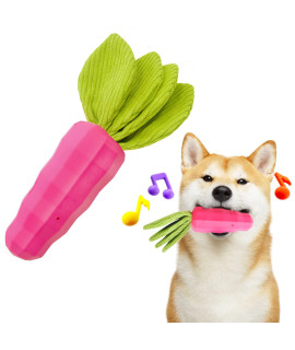 PEWOD Strawberry Tough Dog Toys for Aggressive Chewers Treat Dispensing Dog Toys Dog Teething Chew Toy Indestructible Durable Puppy Toy for Medium Large Dogs