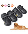 XSY&G Dog Boots,Waterproof Dog Shoes,Dog Booties with Reflective Rugged Anti-Slip Sole and Skid-Proof,Outdoor Dog Shoes for Medium to Large Dogs 4Pcs-Size7