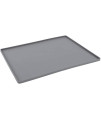 Messy Mutts Dog Cat Bowl Mat Silicone Cool Grey