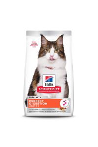 Hill's Science Diet Adult Cat Dry Perfect Digestion, Chicken, Brown Rice, & Whole Oats Recipe, 3.5 lb. Bag