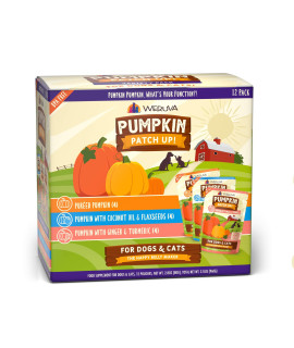 Weruva Pumpkin Patch Up!, Pumpkin Pumpkin, What's Your Function? Variety Pack for Dogs & Cats, 2.8oz Pouch (Pack of 12)