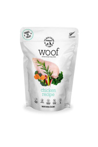 WOOF Chicken Freeze Dried Raw Dog Food, Mixer, or Topper, or Treat - High Protein, Natural, Limited Ingredient Recipe 9.9oz
