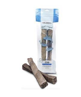 Icelandic Dog Cod Skin Chew Stick 10 Inches 2 Pack