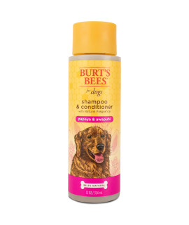 Burt's Bees for Pets Shampoo & Conditioner with Papaya & Awapuhi Fragrance 2-in-1 Dog Shampoo & Conditioner - Sulfate & Paraben Free, pH Balanced for Dogs - Made in USA, 12 Oz