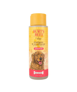 Burt's Bees for Pets Shampoo & Conditioner with Natural Grapefruit Fragrance 2-in-1 Dog Shampoo & Conditioner - Cruelty Free, Sulfate & Paraben Free, pH Balanced for Dogs - Made in USA, 12 Oz