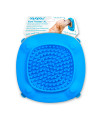 Aquapaw Premium XL Licking Mat with Suction Cups Dog Must Haves - Non-Slip Slow Feeding Mat for Food, Treats & Peanut Butter Bathing Supplies - Anxiety Relief & Boredom Reducer Lick Pad - Blue