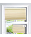 LazBlinds cordless cellular Shades No Tools No Drill Light Filtering cellular Blinds for Window Size 22 W x 64 H, Alabaster