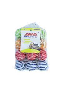 AMA SPORT Dog Squeaky Tennis Balls for New Puppy,Small Dog,cat for Fetch,Exercise,Toys 12 Balls Pack (2.0Inch Small)