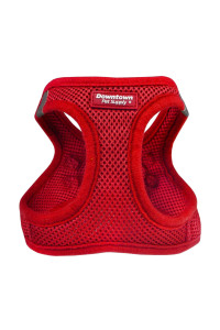 Downtown Pet Supply Step in Dog Harness No Pull, XX-Large, Red - Adjustable Harness with Padded Mesh Fabric and Reflective Trim - Buckle Strap Harness for Dogs