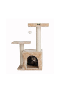 Armarkat Classic Real Wood Cat Tree A3207, 32-Inch Beige