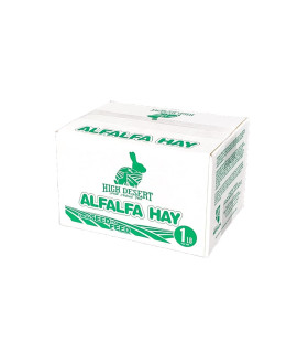 High Desert Alfalfa Hay - Dried Natural Alfalfa Hay for Rabbits, Guinea Pigs, Chinchillas, and Ferrets - Protein and Fiber Rich Food for Small Animals - Healthy Pet Food