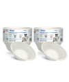 Kinn Kleanbowl Disposable Dog Food Bowls, 16 oz (Pack of 100) - Frame System Refills, Compostable Cat Food Bowls, Leakproof for Pet Feeding