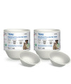 Kinn Kleanbowl Disposable Dog Food Bowls, 8 oz (Pack of 100) - Frame System Refills, Compostable Cat Food Bowls, Leakproof for Pet Feeding