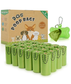 Zevmi Dog Poop Bag(480 Counts), Biodegradable Poop Bags for Dogs, Extra Thick and Leak-Proof, Eco-Friendly Biodegradable Scented Dog Poop Bags Refill Rolls with Dispenser