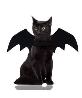 Malier Halloween Costume for Cat Dog, Dog Cat Halloween Costume Bat Wings Cosplay Costume for Small Medium Large Cats and Dogs (Large)