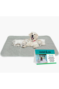 rocket & rex Dog Pee Pads Extra Large Washable Reusable Dog Training Pads, XXL Nonslip 72 x 72 Whelping Pad, Dog Playpen Mat Waterproof & Eco-Friendly Pee Pads for Dogs Small Business