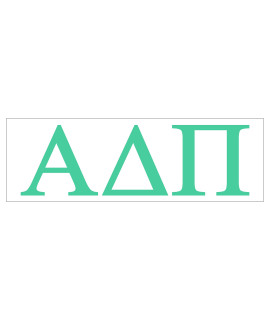 Pro-graphx Alpha Delta Pi Stickers - 25 Inches greek Sorority Stickers for car, Phone, Laptop Decals & Home Decoration car Decals for Women & Men car Stickers for Adults, Mint